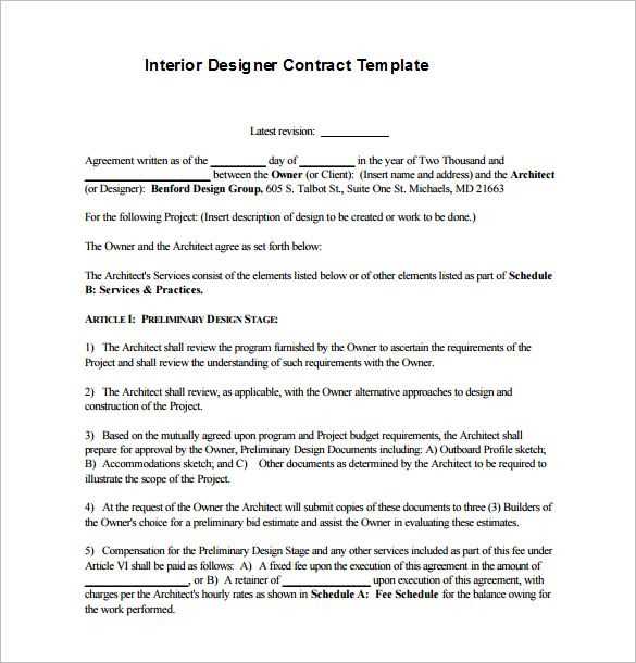 interior design proposal letter template