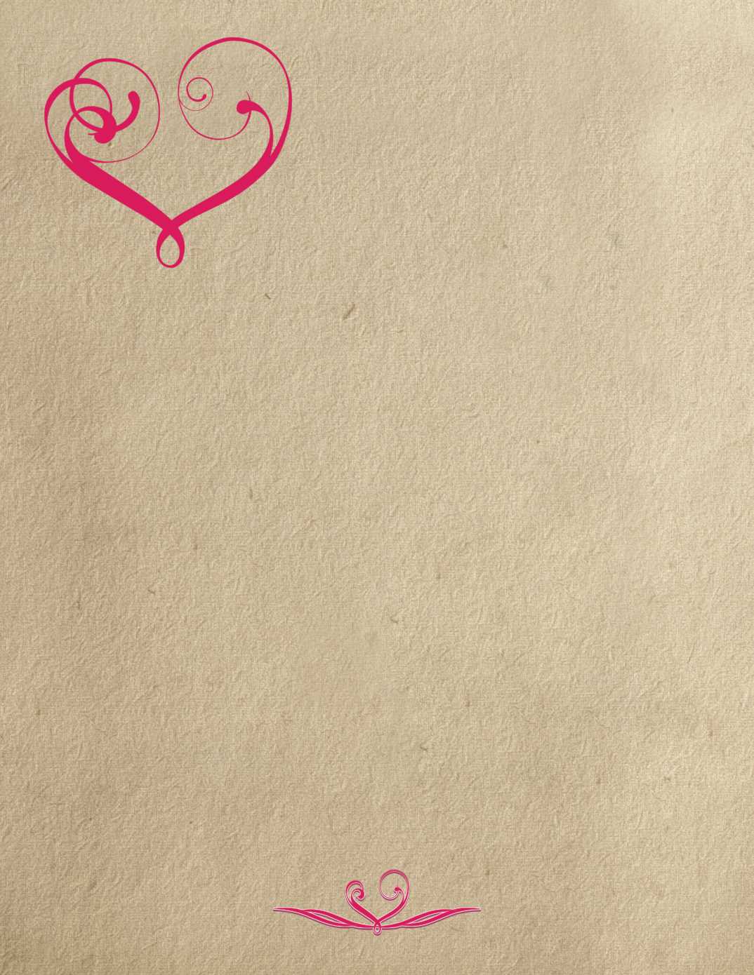 love letter paper template