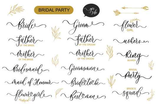 bridal party letter template